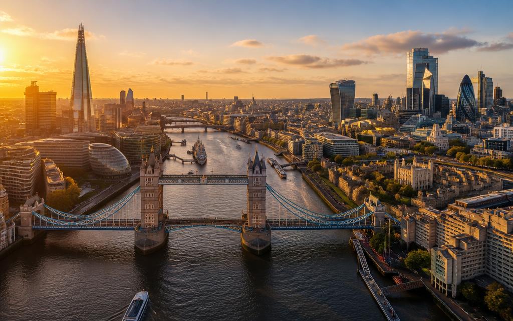 The London skyline, served non-stop from TURVESSA